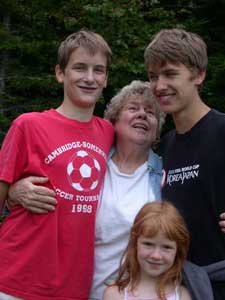 Suzanne and grandchildren